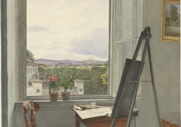     Jakob Alt, view from the studio of the artist in the Alservorstadt towards Dornbach, 1836 / Albertina, Vienna